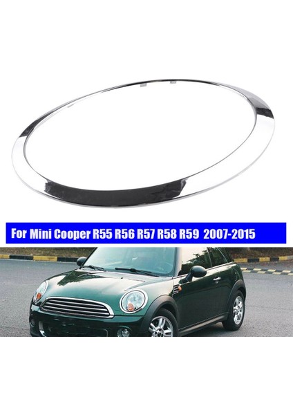 Sağ Ön Krom Far Trim Halkası 51137149905 Bmw Mini Cooper Için R56/55/57/58/59 07-15 Krom Kaş Halkası Kapağı (Yurt Dışından)