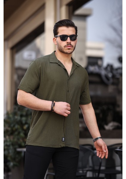 Erkek Oversize Yazlık Bürümcük Gömlek