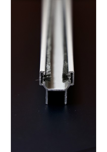 Alüminyum Cam Balkon Büyük H ve Fitili 10MM (200-220CM-1 Adet) Istenilen Ölçüye Göre Kesilir