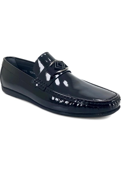 3204 25YA Erkek Günlük Ayakkabı Siyah Rugan
