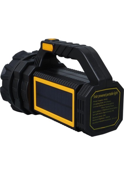 W5190 Solar Şarjlı El Feneri Uzun Mesafe Işıldak