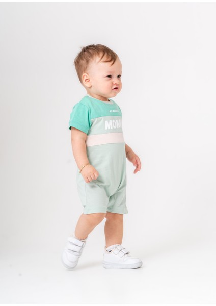 Kız Bebe&çocuk Penye Kumaş Mommy Baskılı Tulum modelleri