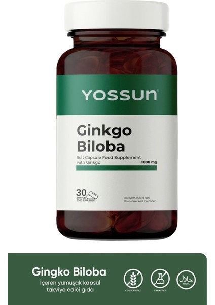 Gınkgo Bıloba Ginkgo Içeren Yumuşak Kapsül Takviye Edici Gıda fırsatları