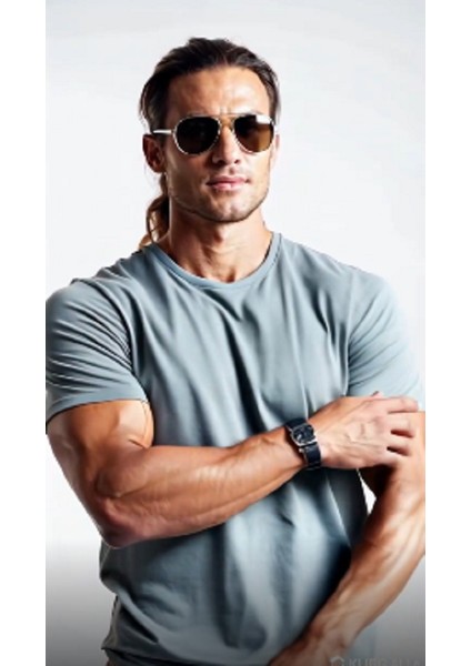 Fit Bisiklet Yaka Basic Düz Kısa Kollu Tişört