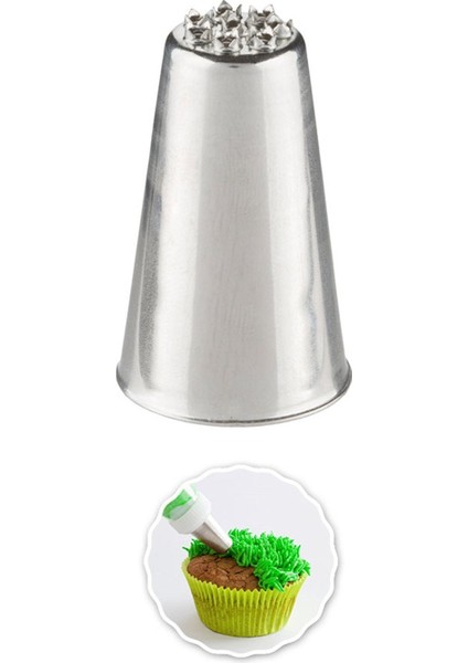 Paslanmaz Çelik Krema Sıkma Torbası Ucu (Şanti Torbası Ucu, Duy) 1 Adet + 4 Adet Şanti Torbası fiyatları