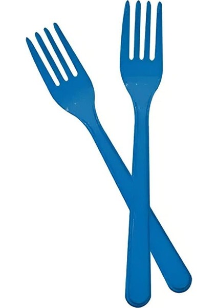 Lacivert Plastik Çatal
