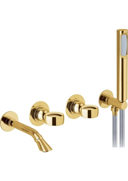 Italyan Webert Opera Ankastre Banyo Bataryası Elduşlu Altın