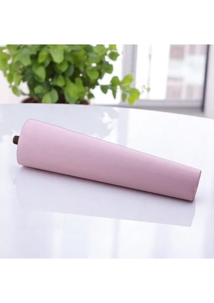 8 Adet Ahşap Ayak 15 cm Açık Pembe M8 Civatalı Bağlantı Aparatlı Dolap Mobilya Koltuk Kanepe Destek Ayağı Ayakları