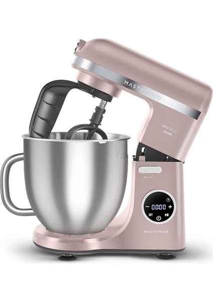 Mastermaid Chef Ultra D2000W Dijital Ekranlı Hamur Yoğurma Makinesi Rosegold 7l