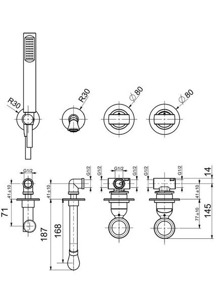 Italyan Webert Opera Ankastre Banyo Bataryası Elduşlu Krom OA860312015 fiyatları