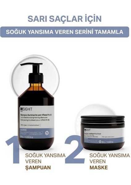 Sarı Saçlar Için Soğuk Yansıma Veren Maske 400 ml indirimleri