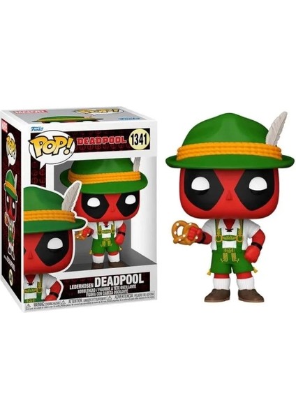 1341 Deadpool - Lederhosen Deadpool Bobble-Head Figüre