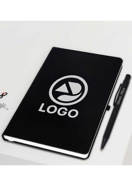 Kişiye Özel Logolu Siyah Dereceli Termos, Defter, Kupa ve Tükenmez Kalem Kurumsal Hediye Seti-1 | Kurumsal Welcome Kit, Yeni Iş Hediyesi fiyatları