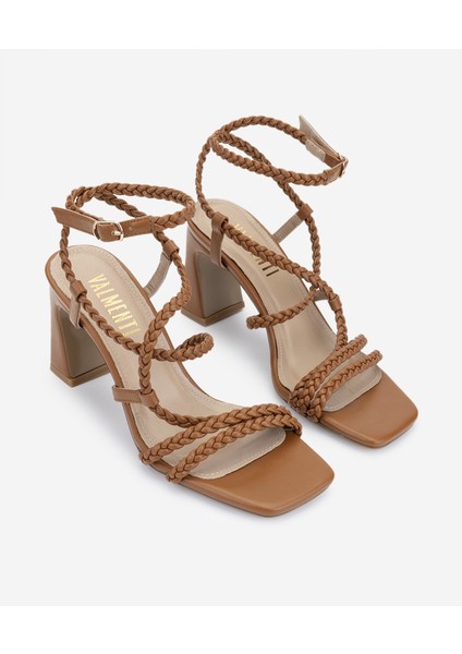 Kadın Vegan Taba Topuklu Ayakkabı 1073 620 Bn Ayk Y25 Taba fiyatları