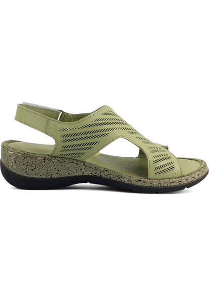2880 25YS Kadın Günlük Sandalet Yeşil modelleri