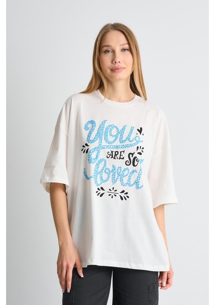 Alexandergardı Dokulu Baskı Kadın T-Shirt