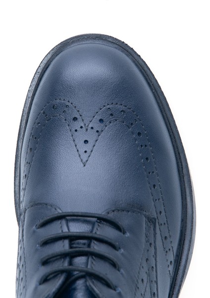 Hakiki Deri Bağcıklı Kadın Oxford Ayakkabı indirimleri