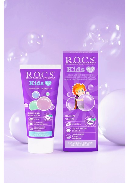 Kids Diş Macunu 35 ml 4-7 Yaş Sakız