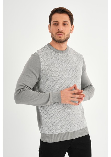 Alexandergardı Bisiklet Yaka Desenlı Regular Fit Kazak (E24-EZE-01) modelleri