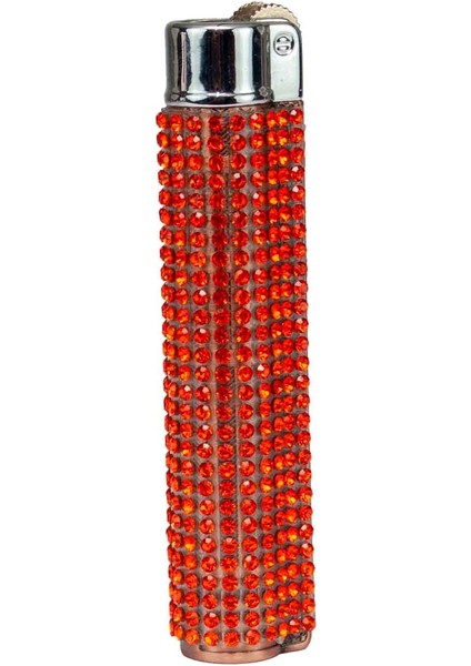 Swarovski Taşlı Lüks Torch Çakmak – Pürmüzlü, Kilitli, 5 Renk Seçeneği | Kadın & Erkek Için Şık Hediyelik