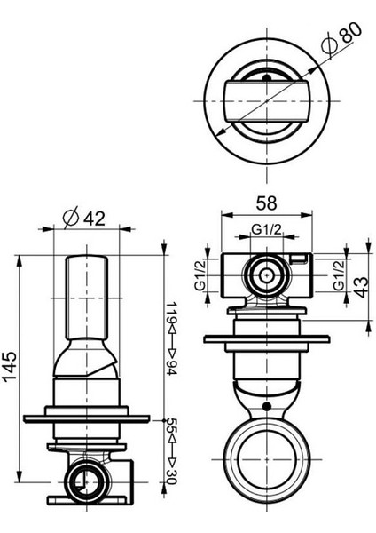 Italyan Webert Opera Ankastre Tek Kollu Duş Bataryası Krom fiyatları