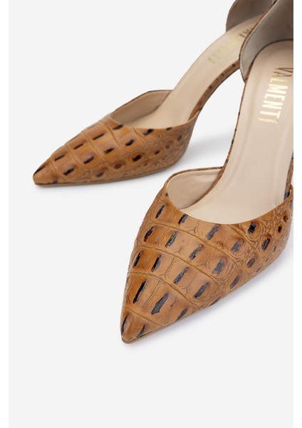 Kadın Taba Topuklu Ayakkabı 1074 2305 Bn Ayk Y25 Taba Tmsh modelleri