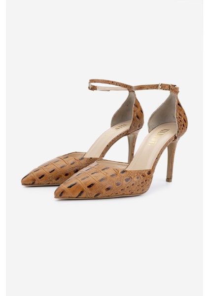 Kadın Taba Topuklu Ayakkabı 1074 2305 Bn Ayk Y25 Taba Tmsh indirimleri