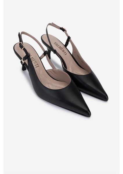 Kadın Siyah Deri Topuklu Ayakkabı 1096 9823 Bn Ayk Y25 Sıyah Dr fiyatları