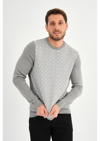 Alexandergardı Bisiklet Yaka Desenlı Regular Fit Kazak (E24-EZE-01) indirimleri