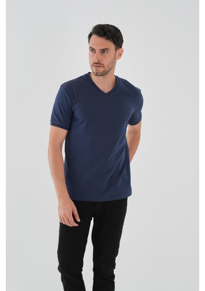 Pierre Cardin V Yaka Basic T-shirt