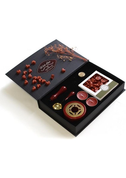 Mum Mührü Uygulama Seti Kahverengi Kendin Yap Mühür Seti 7 Parça BBS1012