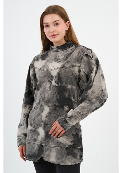 Özel Koleksiyon Oversize Denim Elbise (5020)