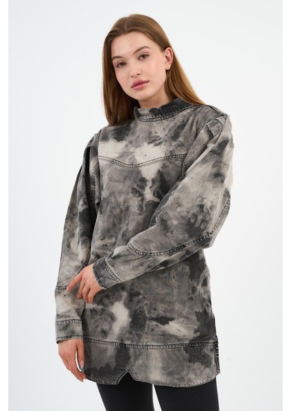 Özel Koleksiyon Oversize Denim Elbise (5020)