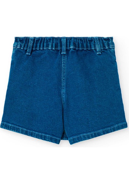 Pileli Kız Çocuk Çocuk Denim Etek