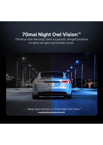 70MAI Dash Cam X800 Ön KAMERA+RC14 Arka Kamera Siyah (128GB) fiyatları