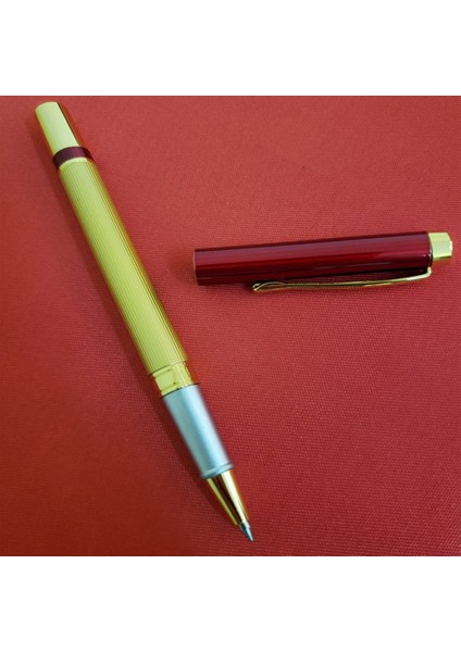 Kutulu Kırmızı Gold Tasarım Roller Kalem