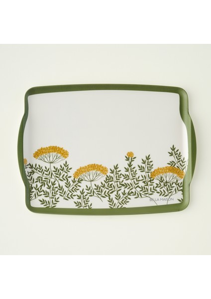 Garden Melamin Tepsi Yeşil (42X31 Cm)