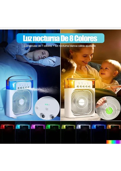 Buzlu Fan Tasınabilir Su Buharı Püskürtmelı Klıma Serınletıcı Vantılatör Oda Hava Nemlendirici fırsatları