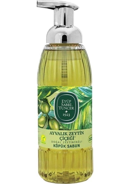 Doğal Zeytinyağlı Köpük Sabun 500 ml Ayvalık Zeytin Çiçeği