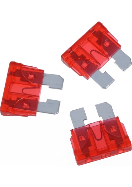50X Motosiklet Araba Atc Ato Blade Sigorta Sigorta Kırmızı 10A (Yurt Dışından)