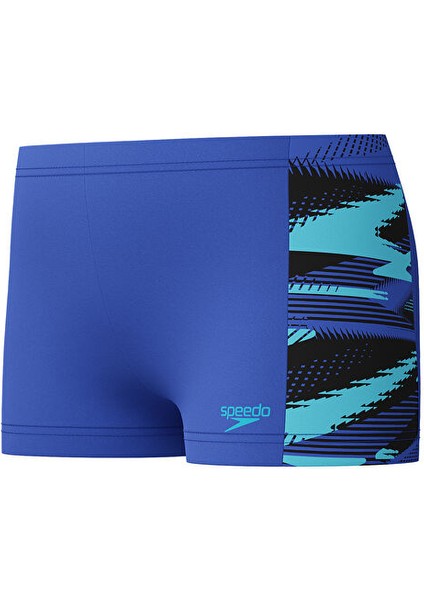 Speedo Hyperboom Panel Jm Asht Blue Erkek Çocuk Mayosu 8-00379418291 Mavi