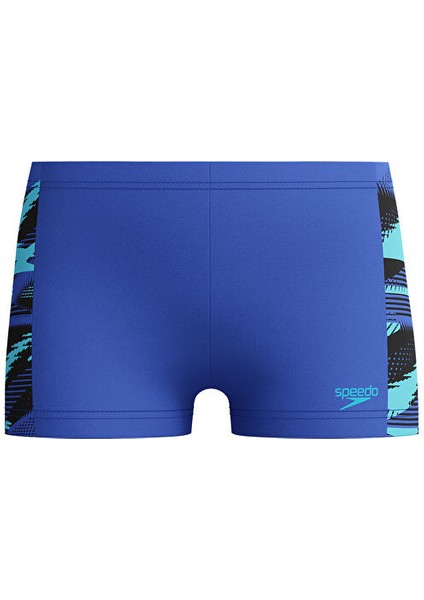 Speedo Hyperboom Panel Jm Asht Blue Erkek Çocuk Mayosu 8-00379418291 Mavi modelleri