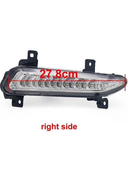 Araba Sağ Drl LED Sis Lambası Geely Emgrand EC718 Ec7 2014-2016 Otomatik Sürüş Lambası Gündüz Çalışan Işık Tampon Lambası (Yurt Dışından)