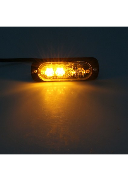 Adet 4 LED Amber Kurtarma Strobe Işıkları 12V 24V Turuncu Izgara Arıza Yanıp Sönüyor (Yurt Dışından)
