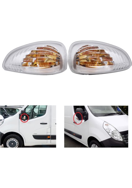 Nıssan Nv 400 Renault Master Mk3 Vauxhall Movano Mk2 Gösterge Işığı Için Araba Geri Vites Aynası LED Dönüş Sinyal Lambası (Yurt Dışından)