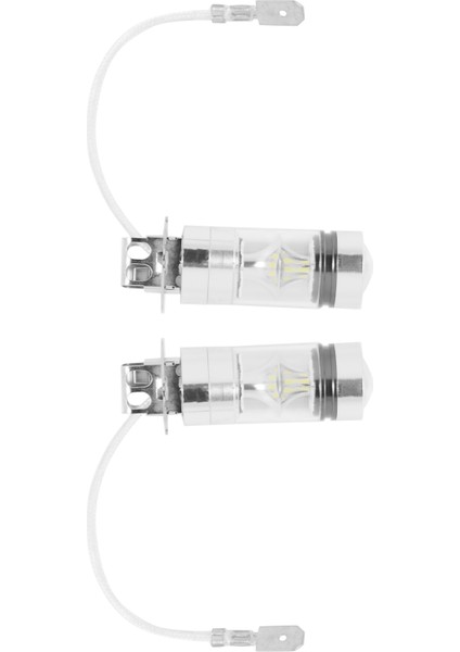 2 Adet 6000K Beyaz LED H3 100W 2323 Araba Sis Ampulü Drl (Yurt Dışından)