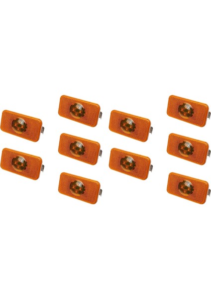 10 Adet 24V Araba Kamyon LED Yan Işaret Lambası Amber Gösterge Lambası 4 LED Volvo Kamyonlar Fm/fh Için (Yurt Dışından)