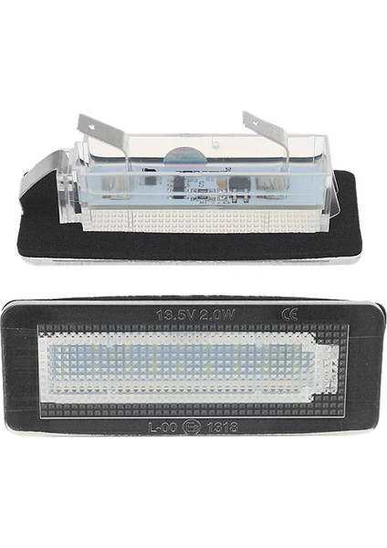 Mercedes-Benz Smart Fortwo W450 W451 W453 Için 2x Araba LED Plaka Plaka Işığı (Yurt Dışından)