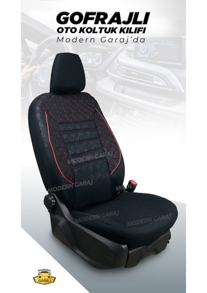 Skoda Forman, Felicia, Favorit, Octavia, Rapid, Fabia Uyumlu – Gofraj Desenli Spor Oto Koltuk Kılıfı Seti (Konfor Set Dahil) fiyatları