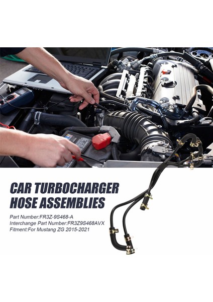 Araba Turboşarj Hortumu Braket Montajları FR3Z-9S468-A Ford Mustang Zg 2015-2021 Vakum Kablo Demeti Turbo FR3Z9S468AVX (Yurt Dışından)